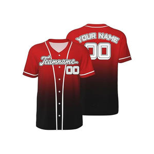 Maillots de baseball personnalisés en gros, impression sur mesure, hauts de baseball unis pour hommes, sublimation, prix abordable - Product Image 3