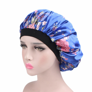 1 Gorro de Noche Suave para Dormir para Mujer, con Banda Elástica Ancha, de Moda, para Cubrir la Caída del Cabello, Turbante de Satén, Gorro de Belleza para Quimioterapia y Cuidado - Product Image 3