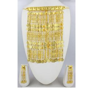 Martasha designer islamique ramadan spécial plaqué or EAU bijoux spécial dubai bijoux collier boucle d'oreille ensemble arabe bijoux - Product Image 4