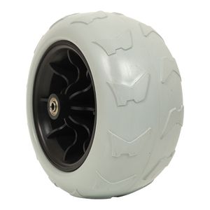 Chariot utilitaire tout terrain à cadre en acier Pneus pneumatiques de 9 pouces Wagon de pêche noir Grandes roues Capacité de 500lb Porte-canne Sangle - Product Image 4