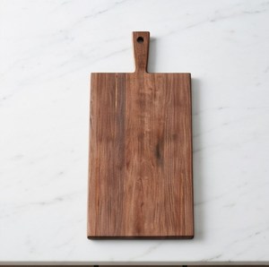 Tabla de Cortar Rectangular de Madera de Acacia Natural con Asa y Orificio para Colgar - Product Image 1