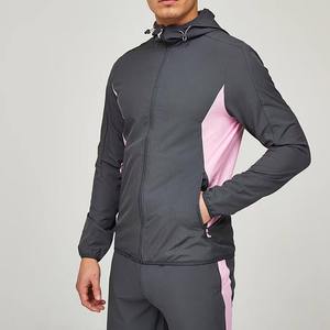 2025 New Customized Shell Jacket & <b>Wind</b> <b>Breaker</b> Tracksuit Set Unisex Lightweight Reversible Hooded Drawstring Closure - Product Image 4
