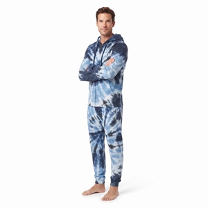 Conjunto de sudadera con capucha y pantalones deportivos personalizables para hombre, con diseño de impresión personalizada, cierre completo, corte regular, conjunto de dos piezas. - Product Image 2