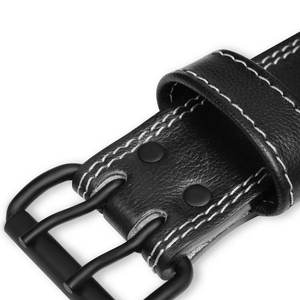 Custom Leather Weightlifting Belt- Black <b>Gym</b> Belt & Powerlifting Support Personalized <b>gift</b> <b>For</b> <b>Men</b> - Product Image 6
