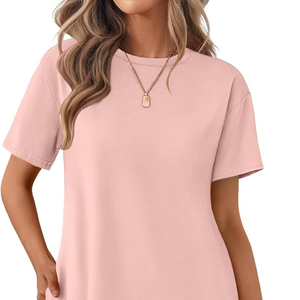 Chemise de nuit ample en coton pour femme grande taille à manches courtes – Confortable, douce, respirante et écologique - Product Image 1