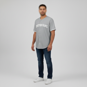 Personaliza tu Diseño, Camiseta de Béisbol de Manga Corta, Camiseta de Softbol con Dos Botones, Nombre y Número Personalizados, Camiseta de Softbol Unisex - Product Image 3