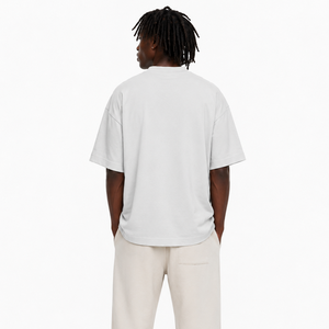 T-shirts Homme Oversize Personnalisés OEM avec Sérigraphie, Épaules Tombantes, 100% Coton Peigné, Logo Personnalisé, Fournisseur ODM Streetwear - Product Image 2