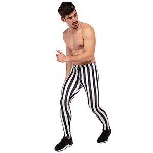 Leggings longs unis Voxstyle Enterprises pour hommes, taille élastique, respirants, en Spandex/Nylon 220g - Product Image 5