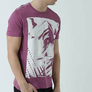 เสื้อยืดคอกลมผู้ชายผ้าฝ้าย 100% พิมพ์ลาย DTG ราคาถูก รับทำโลโก้ตามสั่ง สินค้าขายดี ทรงหลวม - Product Image 4