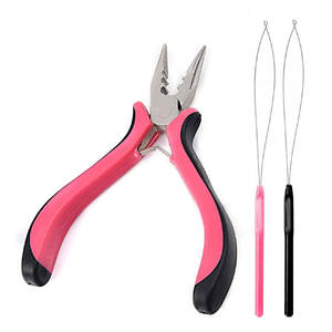 SHEARS BEAUTY Alicates de Lujo Duraderos de Acero con Alto Contenido de Carbono Grado A+ Multiusos para Cerrar Extensiones de Cabello con Micro Anillos - Product Image 1