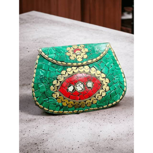 Pinza de Corbata Rectangular Hecha a Mano con Resina y Baño de Oro - Alta Calidad, Precio Mayorista, Accesorio de Moda Más Vendido |   Artesanías Metálicas Premium - Product Image 3