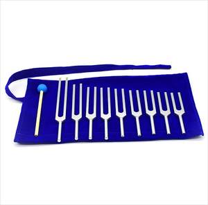 9 Diapasones de Acero 174Hz-963Hz Reutilizables, Martillo Médico Quirúrgico, Bolsa de Terciopelo - Product Image 6