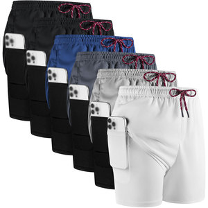 Shorts de sport 2 en 1 extensibles dans quatre sens pour hommes, adaptés à la musculation, à la force athlétique, au soulevé de terre, au crossfit et aux séances d'entraînement. - Product Image 6