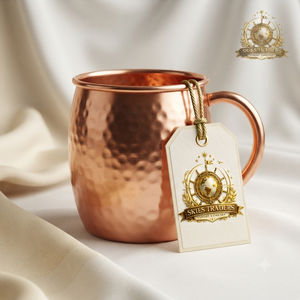 Mug Moscow Mule en Cuivre Pur, Forme Cylindrique Lisse, Poignée en Laiton, Verre à Cocktail Métallique en Gros, Tasse à Bière - Product Image 3