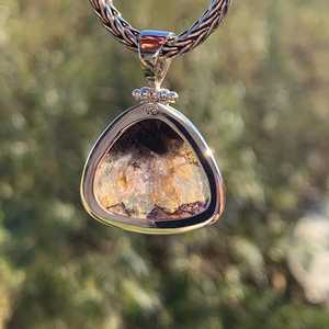 Pendentif en fluorite bleue naturelle NIKHIL GEMS, argent sterling 925, vintage, pierre précieuse de fiançailles, évaluation par une tierce partie, pour femmes - Product Image 2
