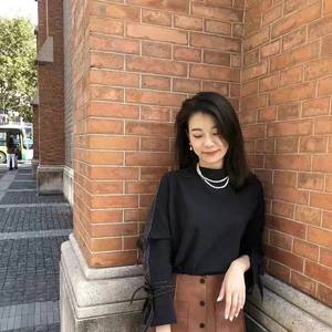 Collar de Perlas de Agua Dulce de 7-8 mm para Mujer, Estilo Popular con Diseño Único, Cadena Extensible, Joyería de Cadena para Suéter - Product Image 4