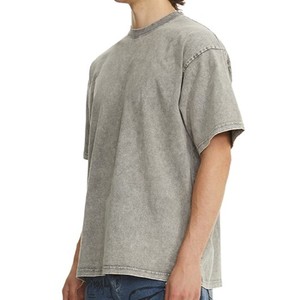เสื้อยืดผู้ชายคุณภาพสูง ผ้าฝ้ายเจอร์ซีย์ 100% น้ำหนัก 230 กรัม สไตล์ลำลอง โอเวอร์ไซส์ วินเทจ ล้างสีแบบแอซิด พร้อมส่ง - Product Image 5