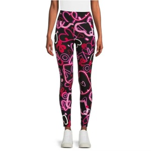 Leggings de sport à taille haute personnalisés avec logo, leggings de yoga souples pour la course à pied - Product Image 3