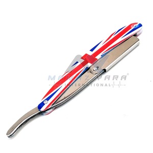 Luxury Gold Black Folding <b>Straight</b> Razor Stainless Steel Swing Lock Single Removable Blade Barber Shavette for Men Wet Shaving - Product Image 5