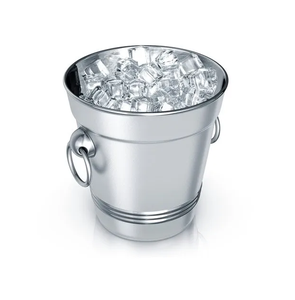 Cubo de Hielo de Acero Inoxidable Resistente a la Corrosión, Cubo Enfriador para Fiestas con Asas de Anillo, Cubos de Hielo de Acero - Product Image 1