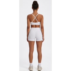 Women High Waist Seamless Spandex Sport <b>Leggings</b> <b>White</b> Knitted Stretch Breathable Quick Dry All Seasons Workout Wear - Product Image 2
