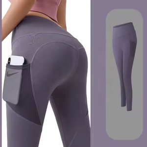 Leggings de Yoga con Rayas Tie Dye y Logotipo Personalizado, Pantalones de Yoga para Gimnasio y Fitness para Mujer, Impresión Digital, Cintura Elástica - Product Image 2