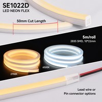 Bande lumineuse LED néon flexible IP67 étanche RGB à suspendre au mur pour salle de jeux chambre à coucher