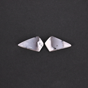 Ópalo Dendrítico Natural de 12.8 Quilates (Peso por Par) 19x12mm Forma de Cometa Gema Suelta - Product Image 3