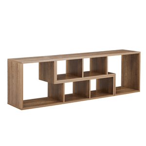 Mobile TV a 2 Pezzi Componibile con LED, Supporto per Intrattenimento e Gaming, Scaffale Aperto per Soggiorno 2 S - Product Image 3