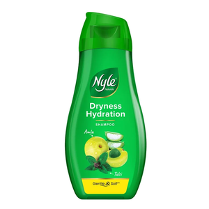 Champú hidratante a base de hierbas, fórmula sin sulfatos con aloe vera, tulsi y amla, diseñado para el control de la sequedad y cuidado del cuero cabelludo, tamaño 180 ml. - Product Image 1