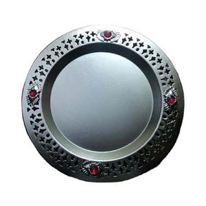 Nouvel arrivage d'assiette de présentation en métal moderne Plateau de service en métal bon marché Assiettes et plateaux décoratifs pour table de mariage à bas prix - Product Image 1