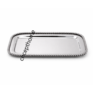 Plateau de service en acier inoxydable avec poignées ergonomiques et surface extra large pour servir plusieurs plats en même temps - Product Image 1