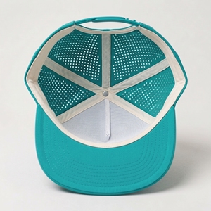 Breathable Mesh Baseball Cap Adjustable Snapback <b>Hat</b> Teal Athletic Crusher Cap for Sports Outdoor Wear - Product Image 5