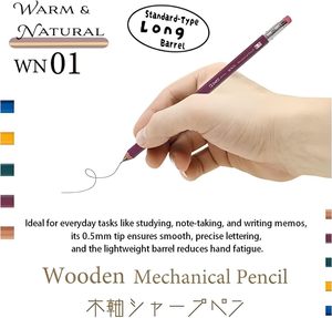 Crayon mécanique en plastique OHTO WN02 0,5 mm |   Encens au cèdre pour le corps |   Mini format portable |   avec clip |   Encre bleue/verte |   Fabriqué au Japon - Product Image 6