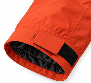 <b>Men</b>’s Orange Hooded <b>Rain</b> <b>Jacket</b> <b>Lightweight</b> Outdoor Shell Windbreaker with Mesh Lining Zip Pockets Adjustable Cuffs Custom OEM - Product Image 6