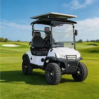 Voiturette de golf électrique personnalisable 5KW AC, 2 places, batterie lithium 48V, châssis métallique, pour terrains de golf et villas de vacances