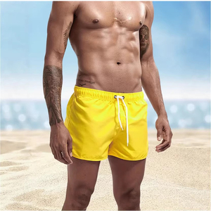 Short de plage pour hommes, short de bain à séchage rapide, léger, short d'été, taille élastique, cordon de serrage, short décontracté pour les vacances - Product Image 4