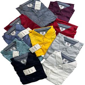 Camisa formal de algodón Oxford para hombre Diseño de 2 bolsillos Excedente excedente de marca original de Bangladesh Cancelar lote de envío - Product Image 2