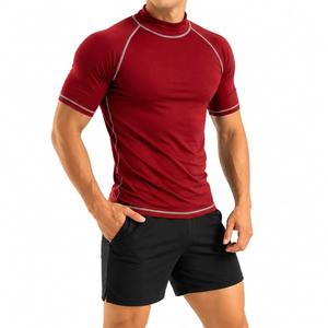 <b>Men's</b> Sleeve <b>Compression</b> T <b>Shirt</b> Breathable Quick Dry Slim Fit Sports Top Workout Training Tee - Product Image 4