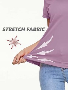 Camiseta de algodón para mujer, nueva llegada, fresca, transpirable, tela suave, ligera, para uso diario, cómoda y elegante. - Product Image 4