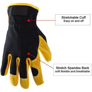 ถุงมือทำงานหนังแกะคุณภาพสูงรุ่นใหม่ ระบายอากาศได้ดี ราคาขายส่ง กันลื่น นุ่มสบาย เหมาะสำหรับคนขับรถ - Product Image 3