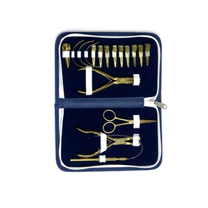 Kit Profesional de Herramientas para Extensiones de Cabello con Pinzas de Acero Inoxidable, Agujas de Coser, Herramienta de Anclaje, Calidad de Salón - Product Image 2