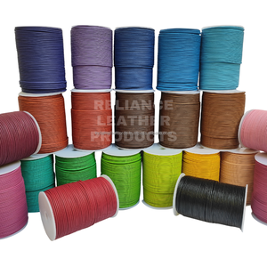 Rouleau de cordon en cuir rond pour la fabrication de bracelets en plusieurs couleurs - Product Image 1
