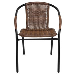 Muebles de Jardín Modernos, Silla de Ratán y Metal para Restaurante, Muebles de Exterior al por Mayor - Product Image 4