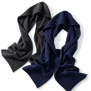 New Arrival Top Selling TWILL SPORTS Unisex Double Side Pure 100% Cashmere <b>Wool</b> Warm Breathable Quick Dry Medium Length - Product Image 1