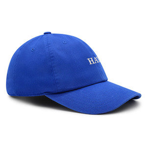 Gorra de Béisbol Azul de 6 Paneles con Logotipo HAT Bordado, Ajustable, Unisex, Estilo Casual, Tela Twill, para Adultos - Product Image 2