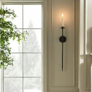 Large Wall Mounted Metal Candle <b>Sconce</b> Decorative Candle Holders for Bedroom Dining Room Living Room Wall Decor - Product Image 3