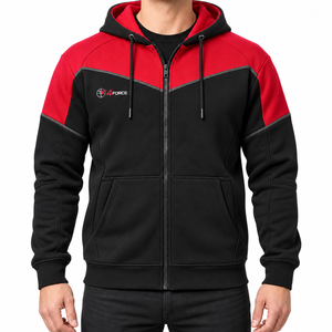 Sweat-shirt à capuche zippé pour homme, tissu en coton et polyester de qualité supérieure, construction respirante, capuche réglable, coupe confortable - Product Image 1