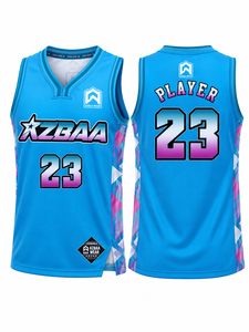 Consigue AHORA los últimos diseños 2026 de camisetas de baloncesto personalizadas con cuello acanalado - Product Image 3