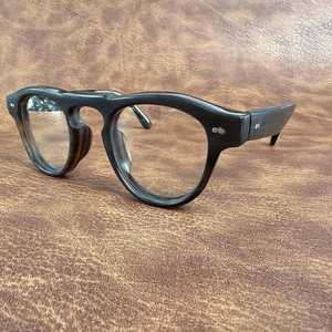 Lunettes rondes modernes en corne de buffle, style artisanal naturel, faites à la main, écologiques, HASAN CRAFT HC-0001, réglables, art et objet de collection - Product Image 2